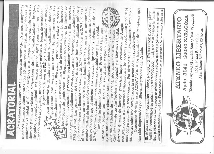Página del fanzine