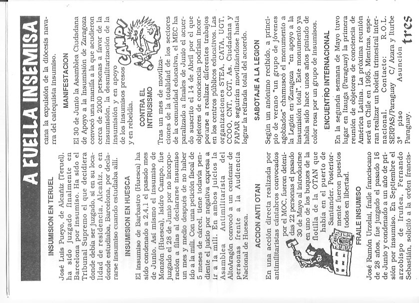 Página del fanzine