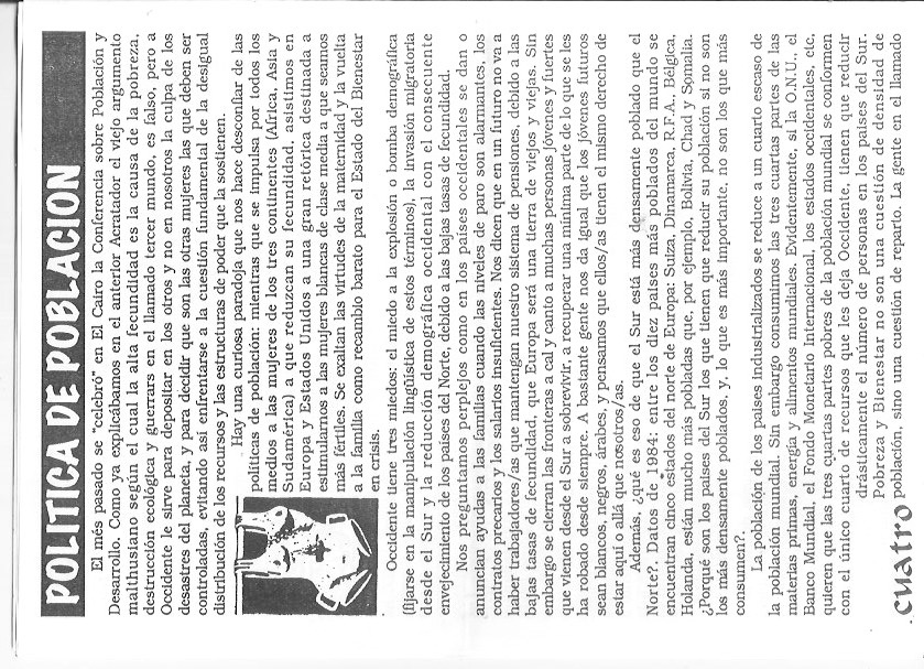 Página del fanzine