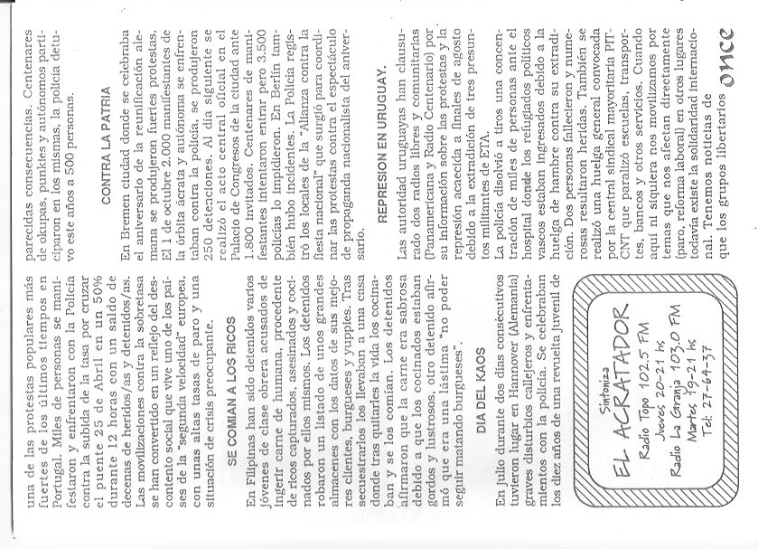 Página del fanzine
