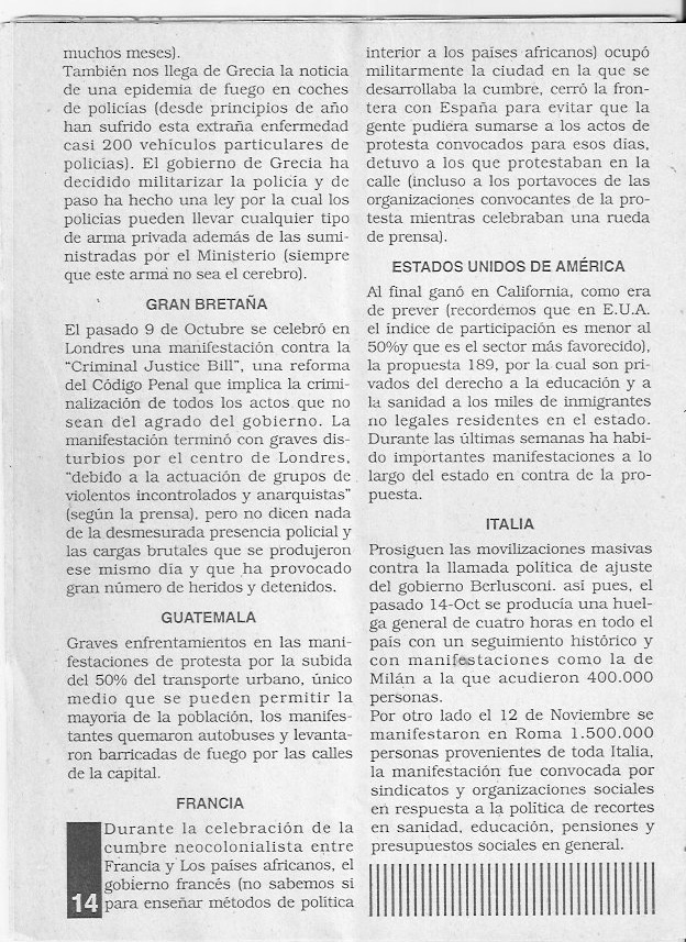 Página del fanzine