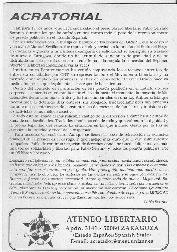 Página del fanzine