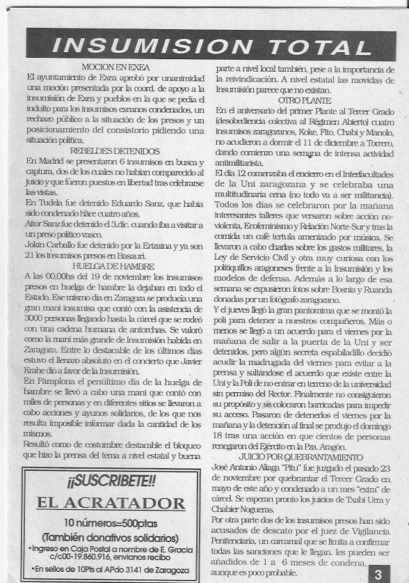 Página del fanzine