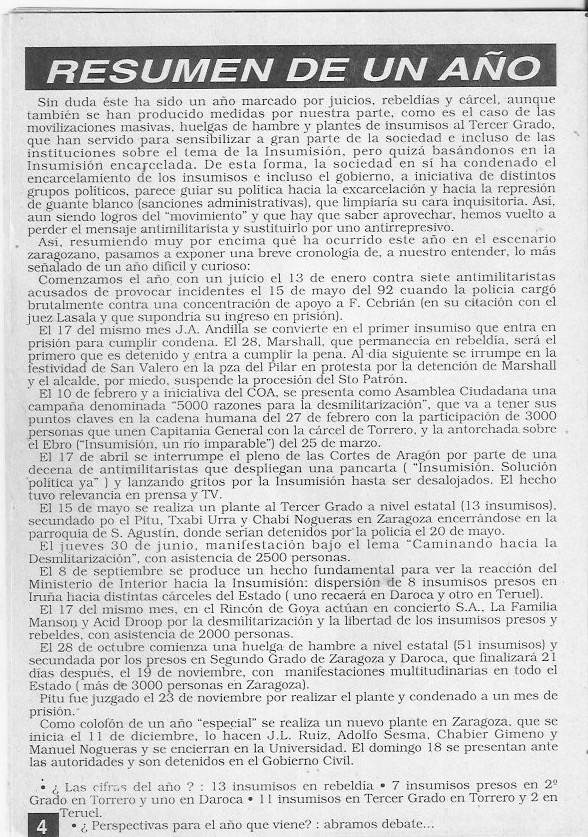 Página del fanzine