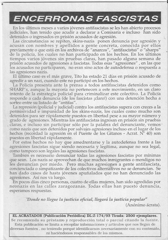 Página del fanzine