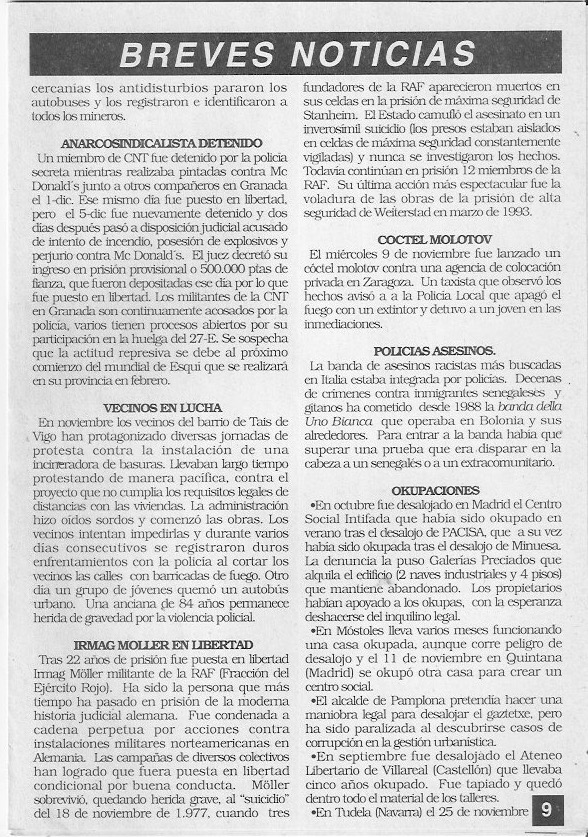 Página del fanzine