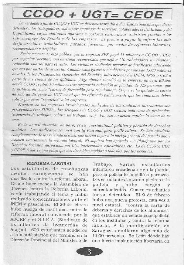 Página del fanzine