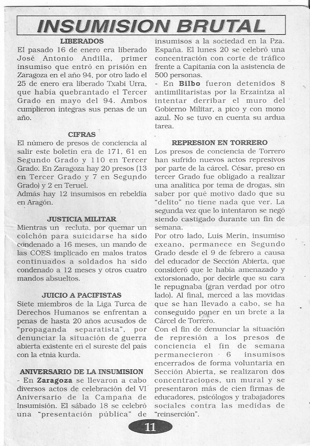 Página del fanzine