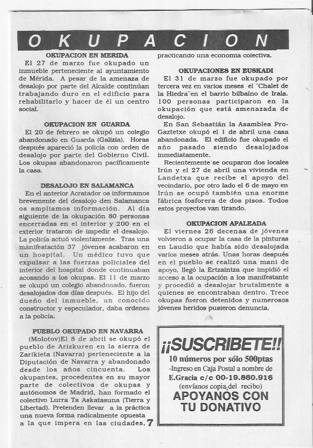 Página del fanzine