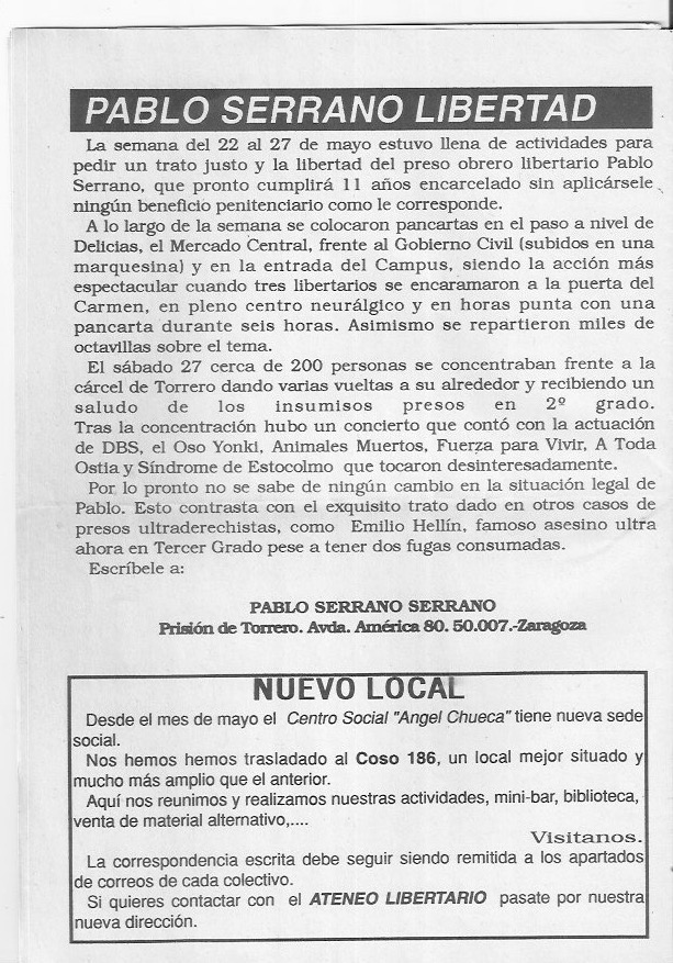 Página del fanzine