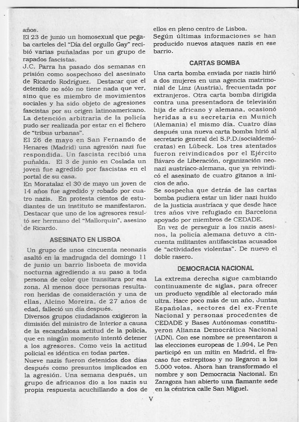 Página del fanzine