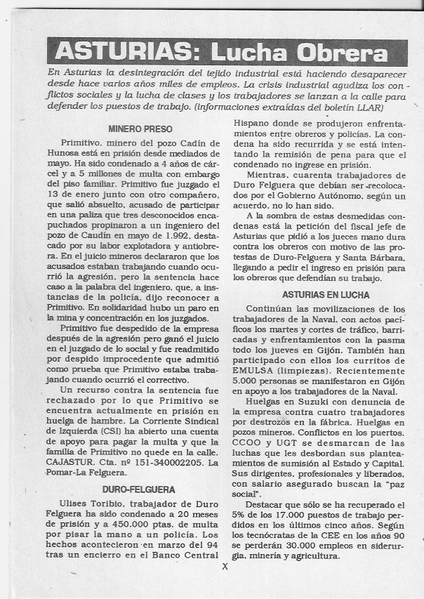 Página del fanzine