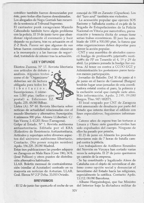Página del fanzine