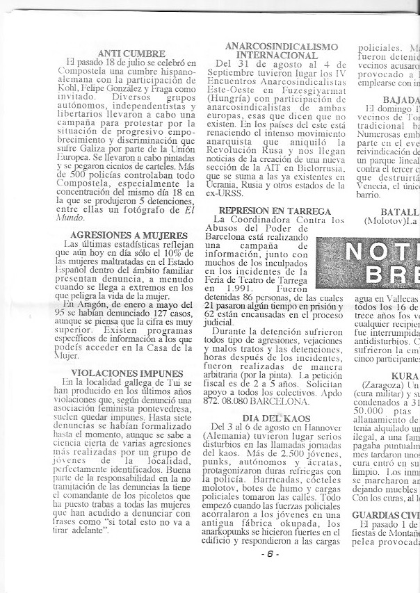 Página del fanzine
