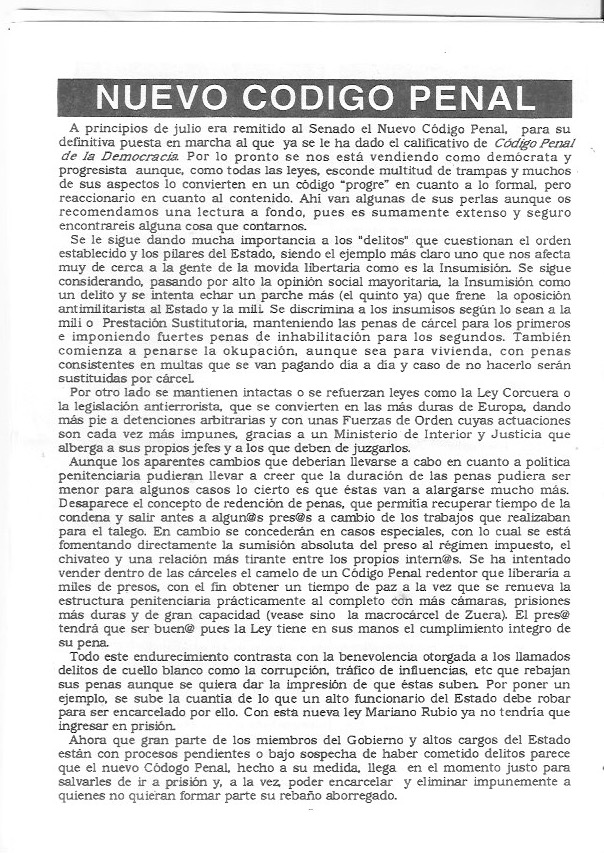 Página del fanzine