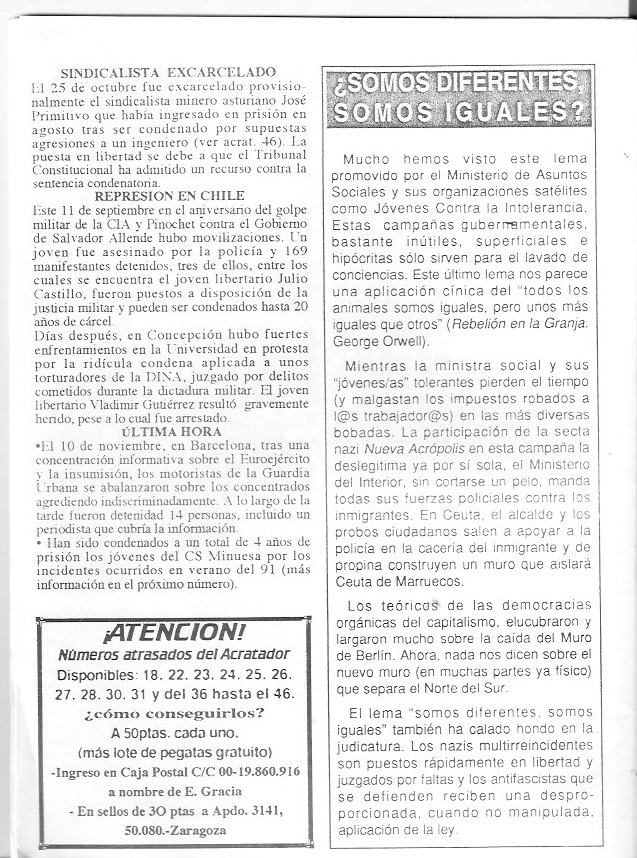 Página del fanzine