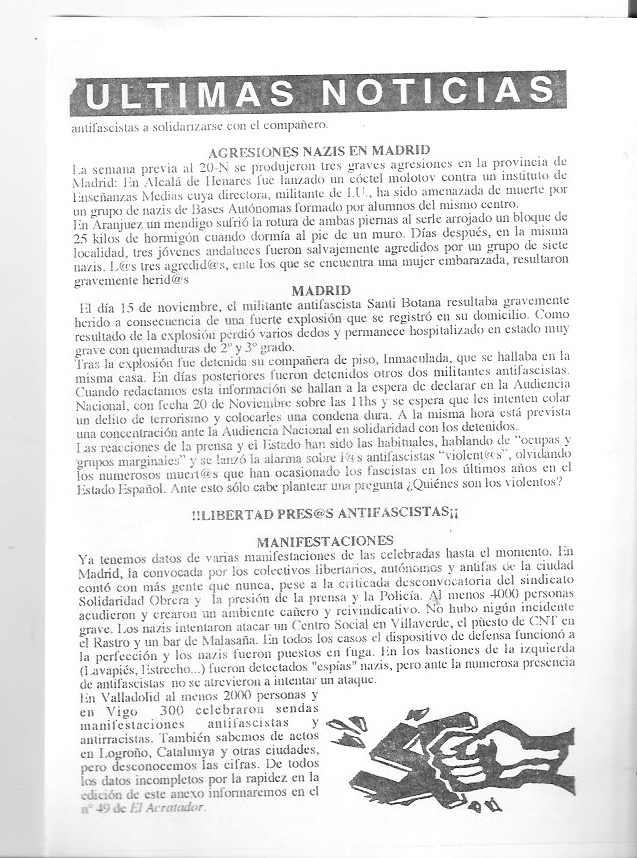 Página del fanzine