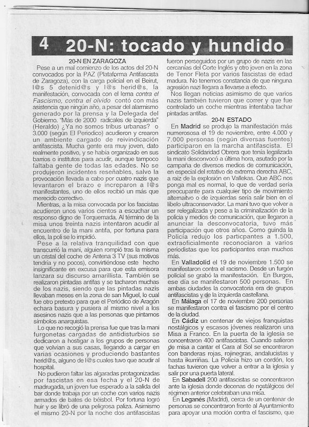 Página del fanzine