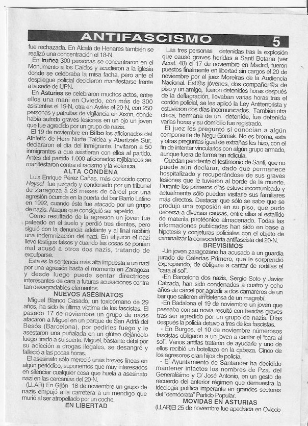 Página del fanzine