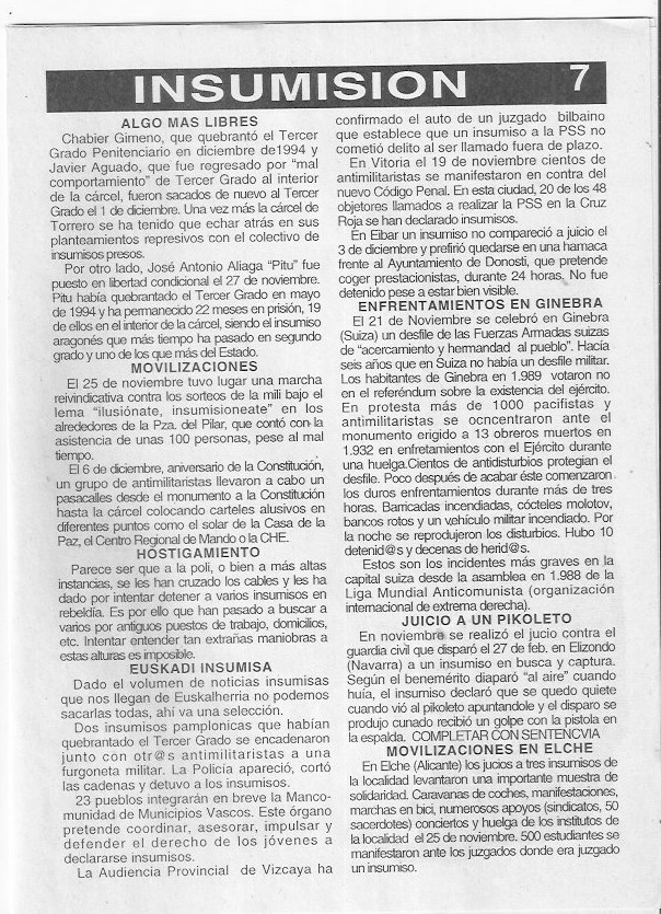 Página del fanzine