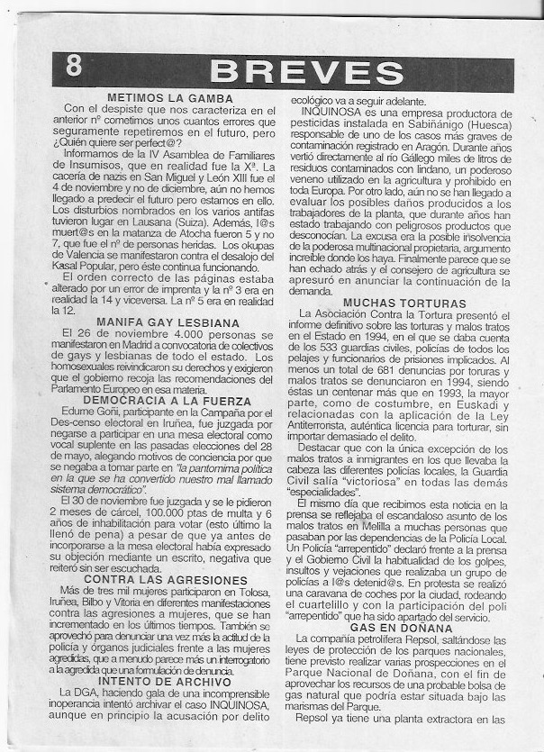 Página del fanzine