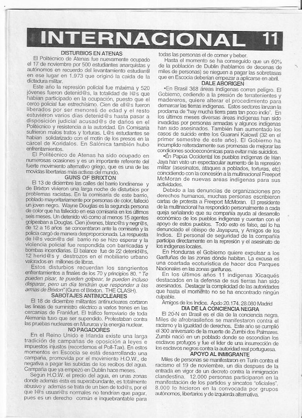 Página del fanzine