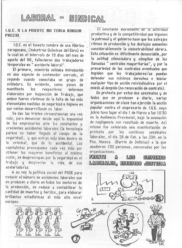Página del fanzine