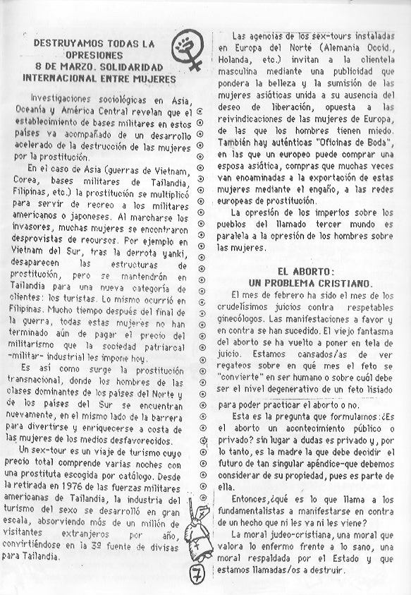 Página del fanzine