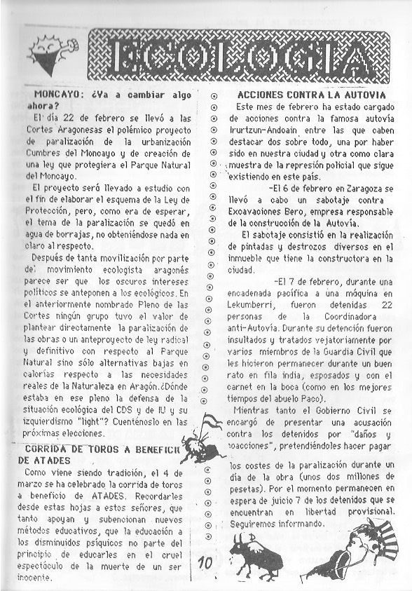 Página del fanzine
