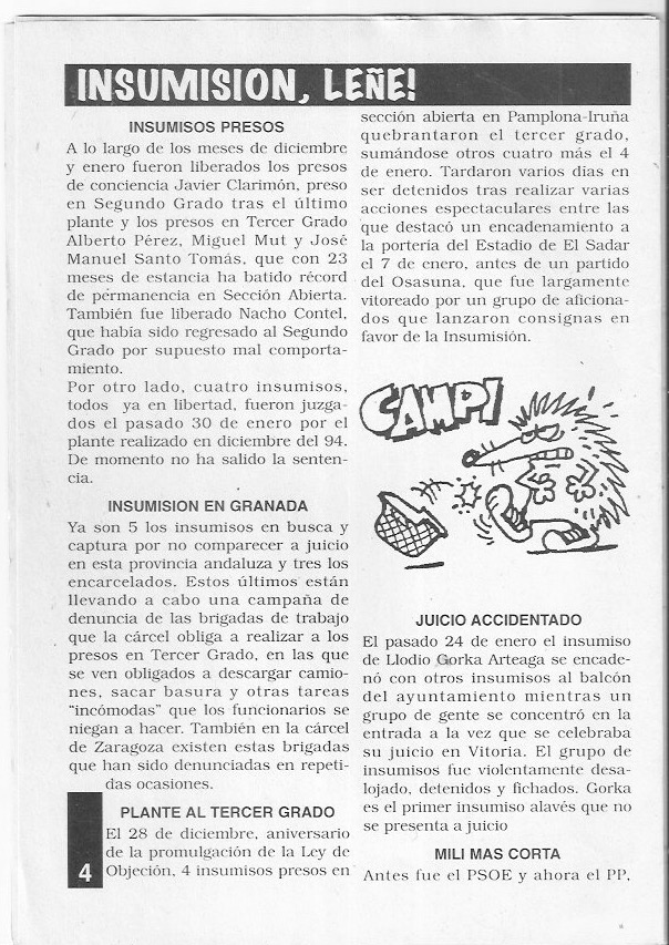 Página del fanzine