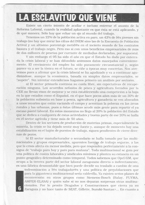 Página del fanzine