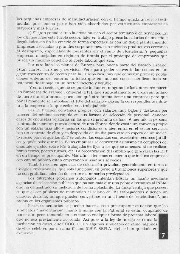 Página del fanzine