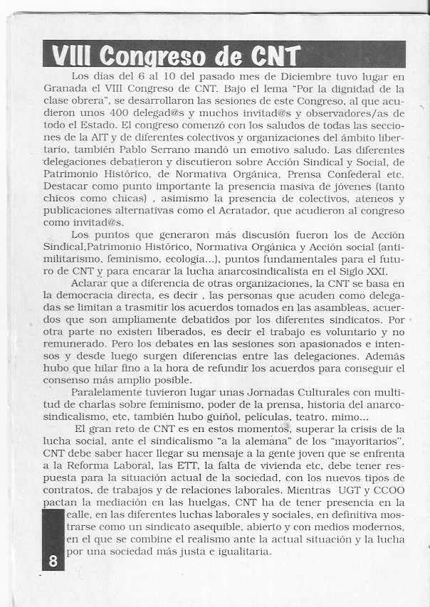 Página del fanzine