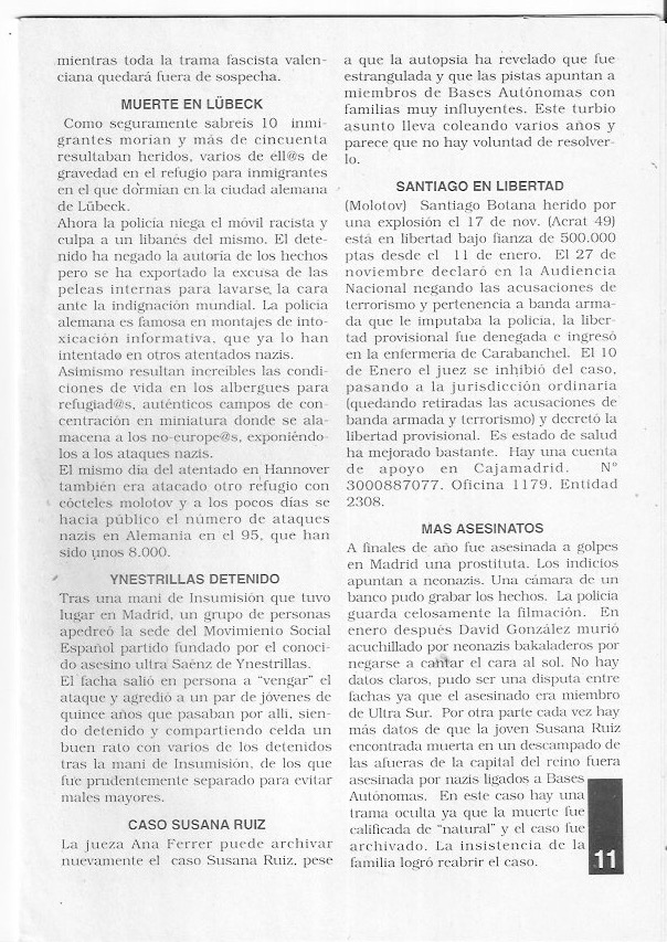 Página del fanzine