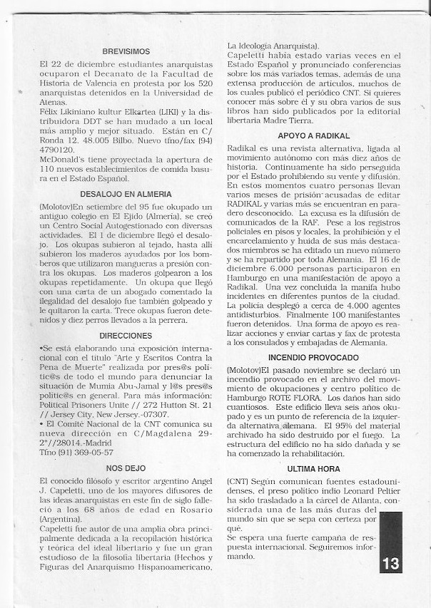 Página del fanzine