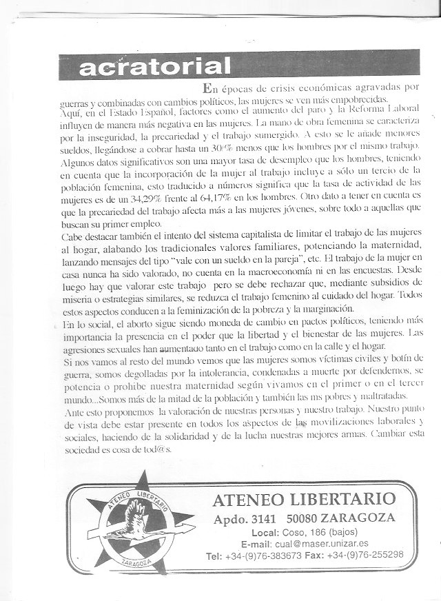 Página del fanzine
