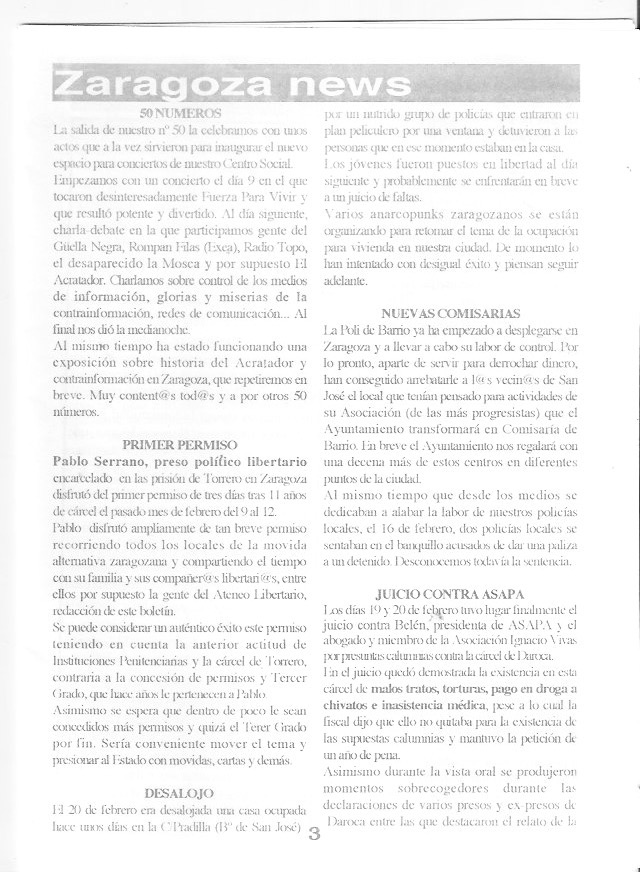 Página del fanzine