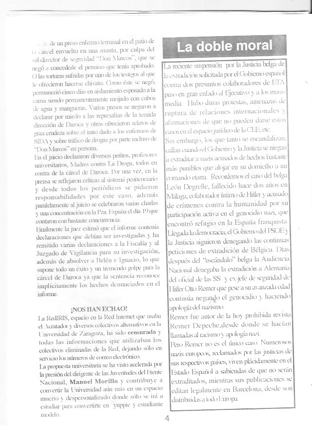 Página del fanzine