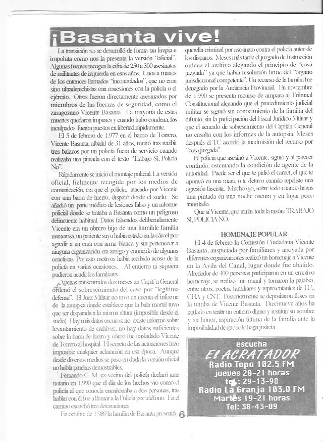 Página del fanzine
