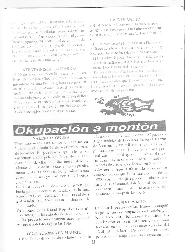 Página del fanzine