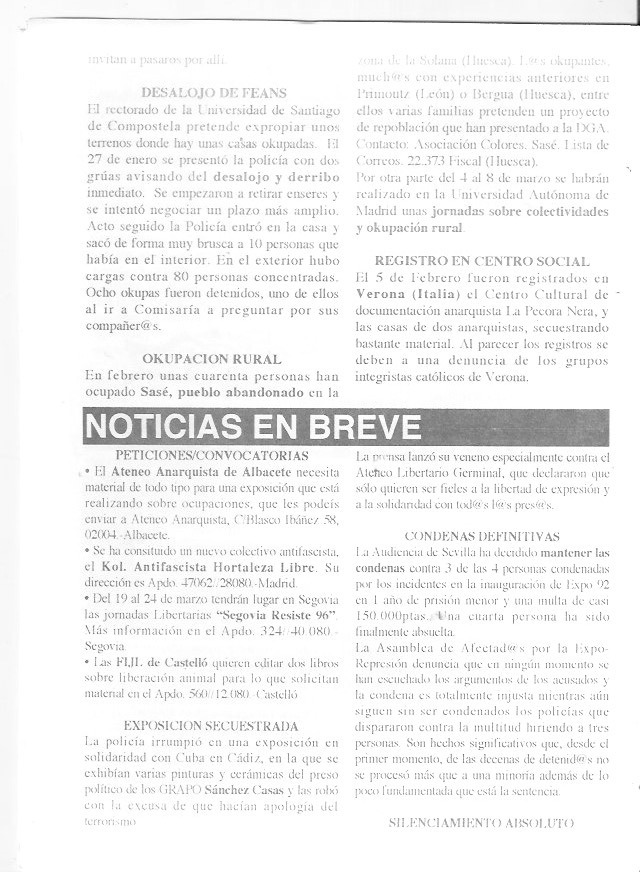 Página del fanzine