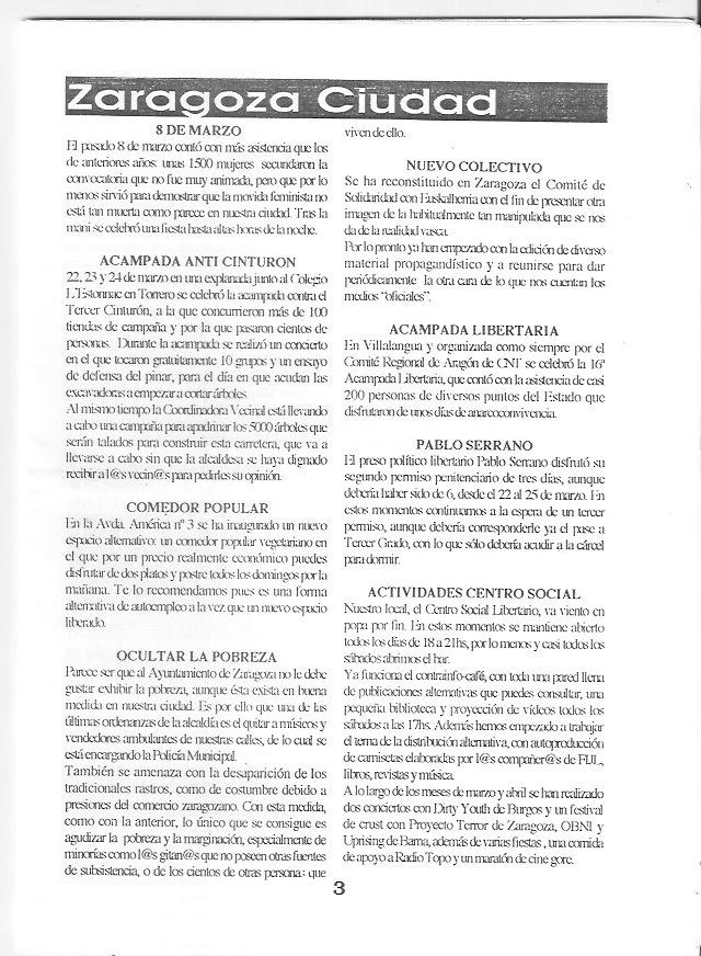 Página del fanzine
