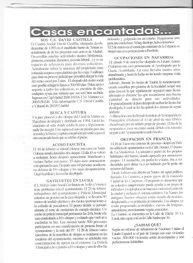 Página del fanzine