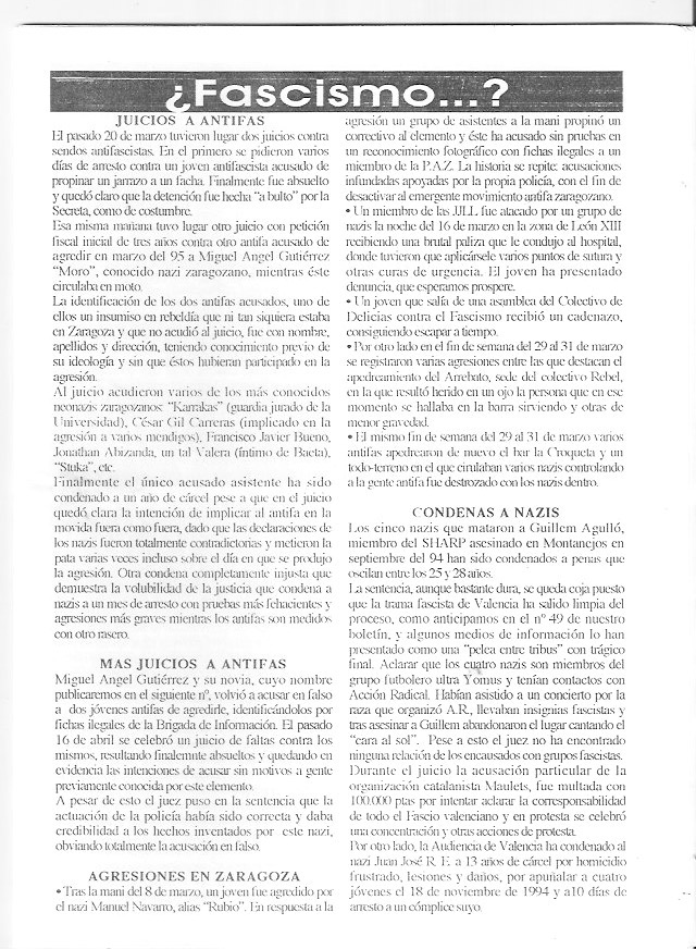 Página del fanzine