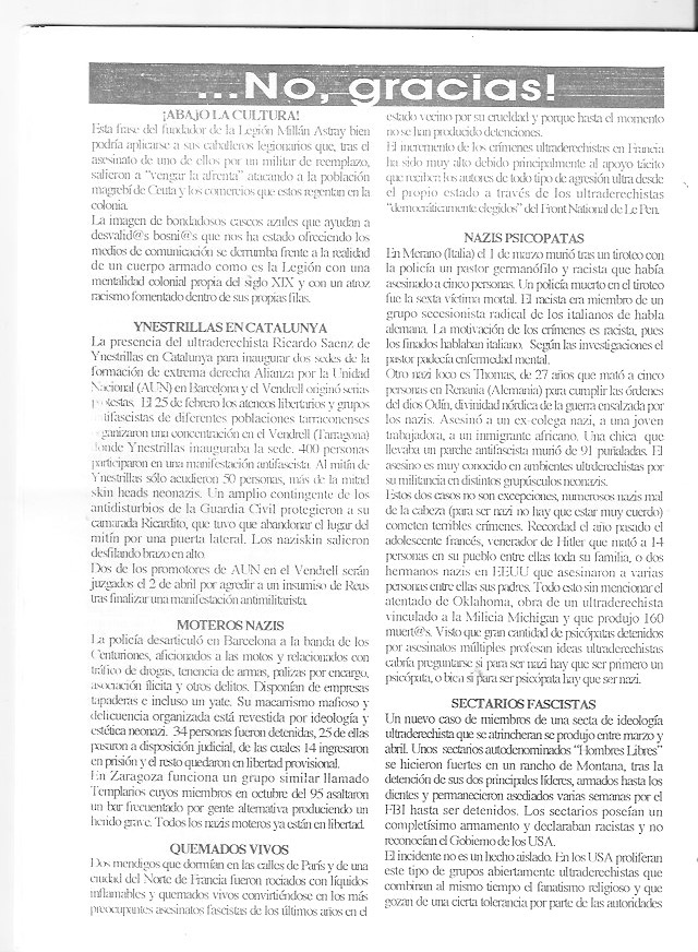 Página del fanzine