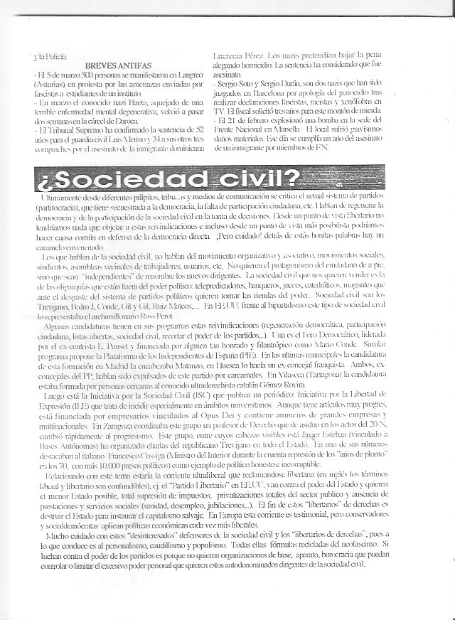 Página del fanzine