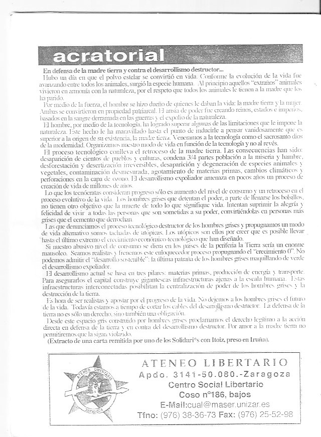 Página del fanzine