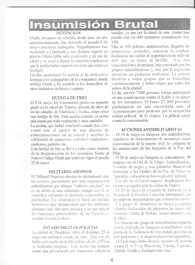 Página del fanzine