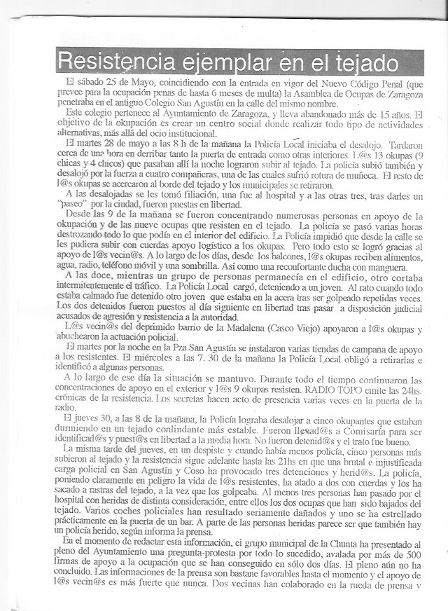 Página del fanzine