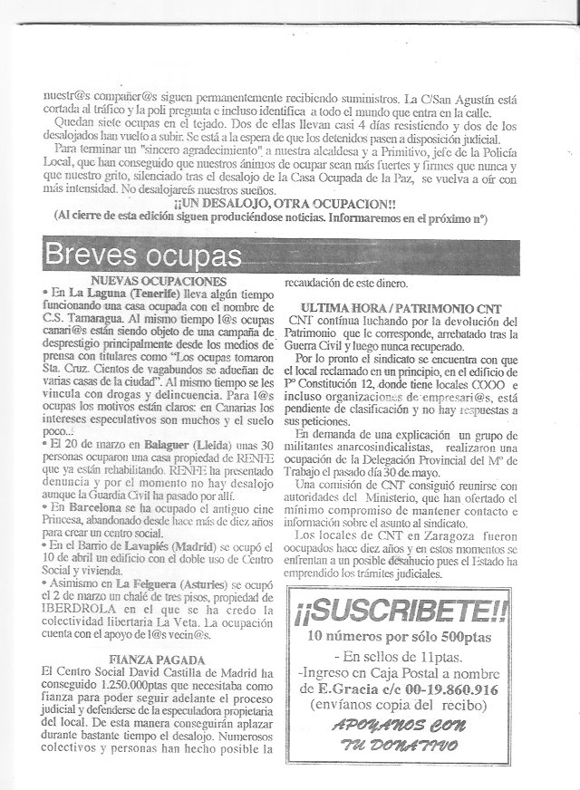 Página del fanzine